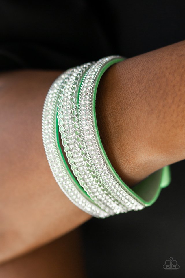 Paparazzi ♥ Dangerously Drama Queen - Green ♥ Bracelet