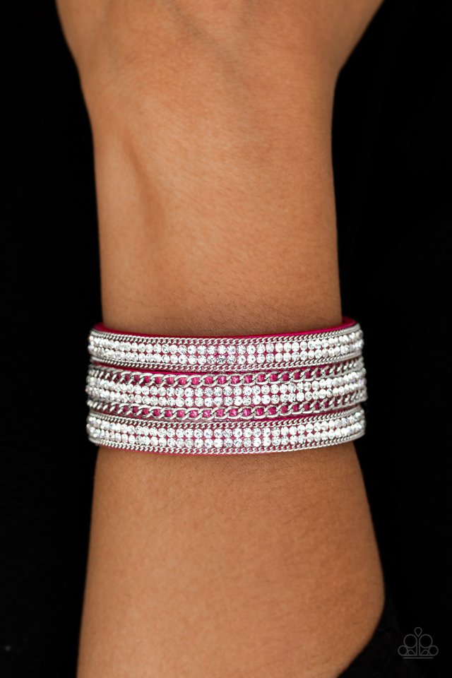 Paparazzi ♥ Dangerously Drama Queen - Pink ♥ Bracelet