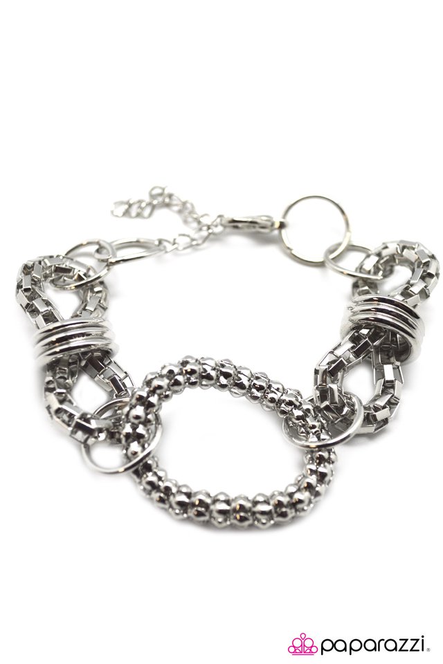 Paparazzi ♥ A Checkered Past - Silver ♥ Bracelet