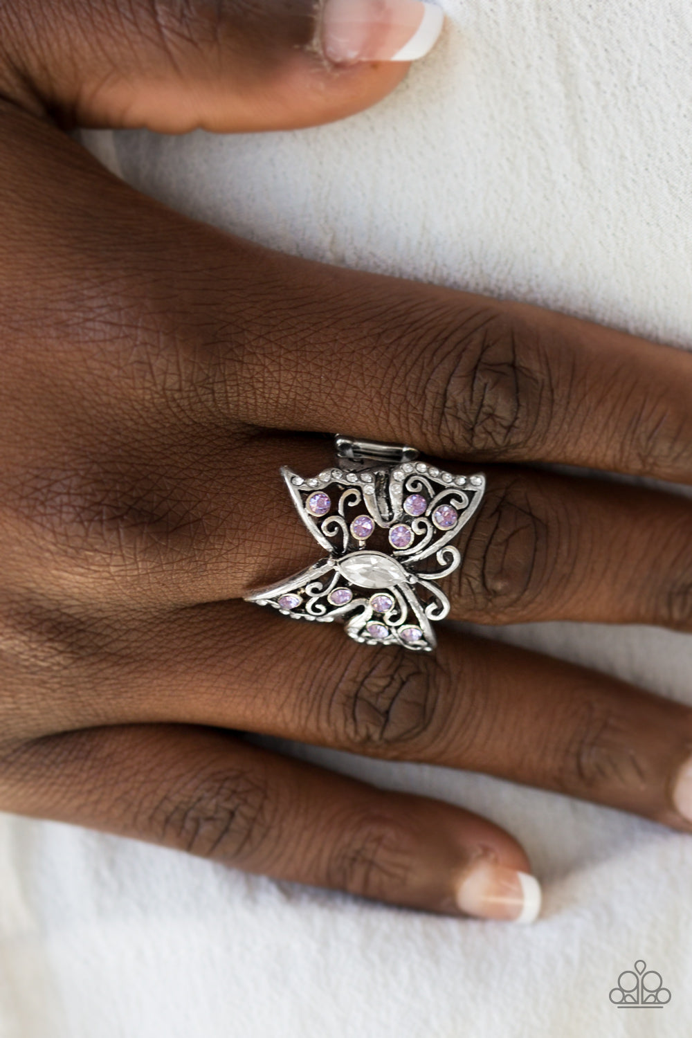 Paparazzi ♥ Butterfly Bliss - Purple ♥ Ring