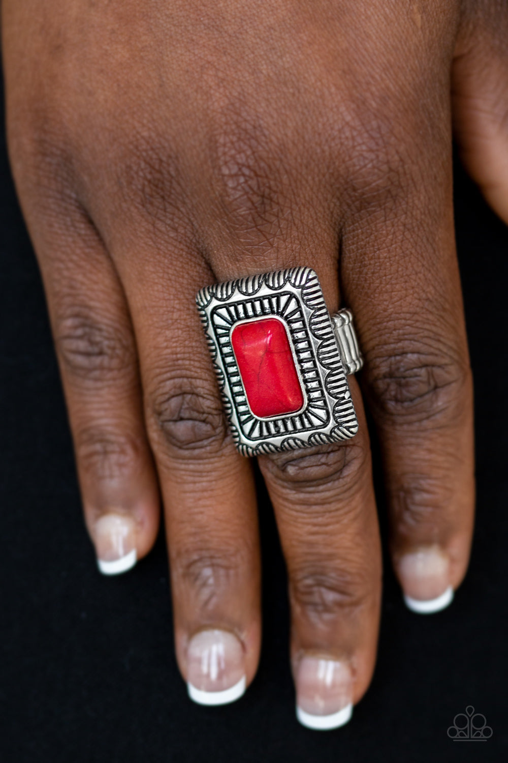 Paparazzi ♥ Tumbleweed Deserts - Red ♥ Ring