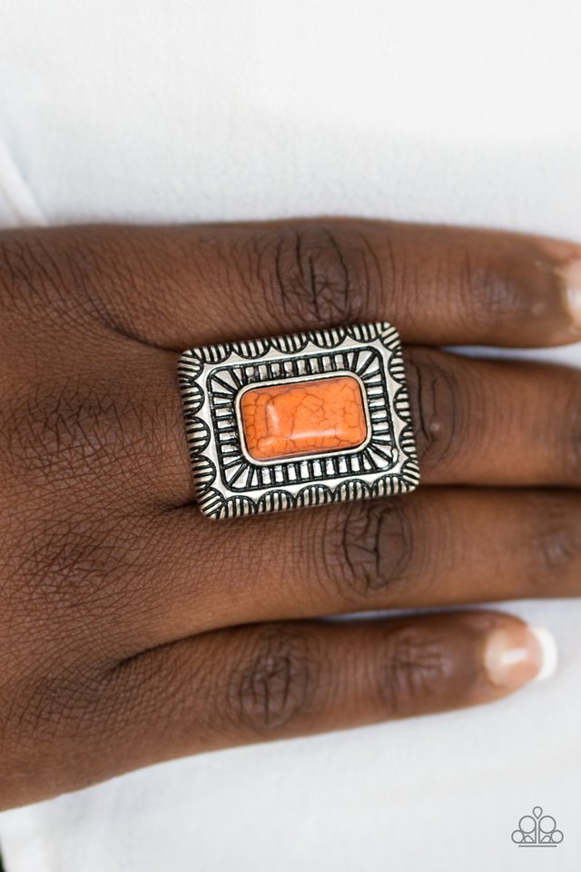 Paparazzi ♥ Tumbleweed Deserts - Orange ♥ Ring