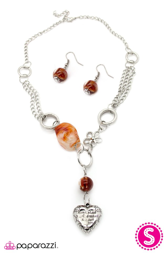 Paparazzi ♥ Vixen - Brown ♥ Necklace