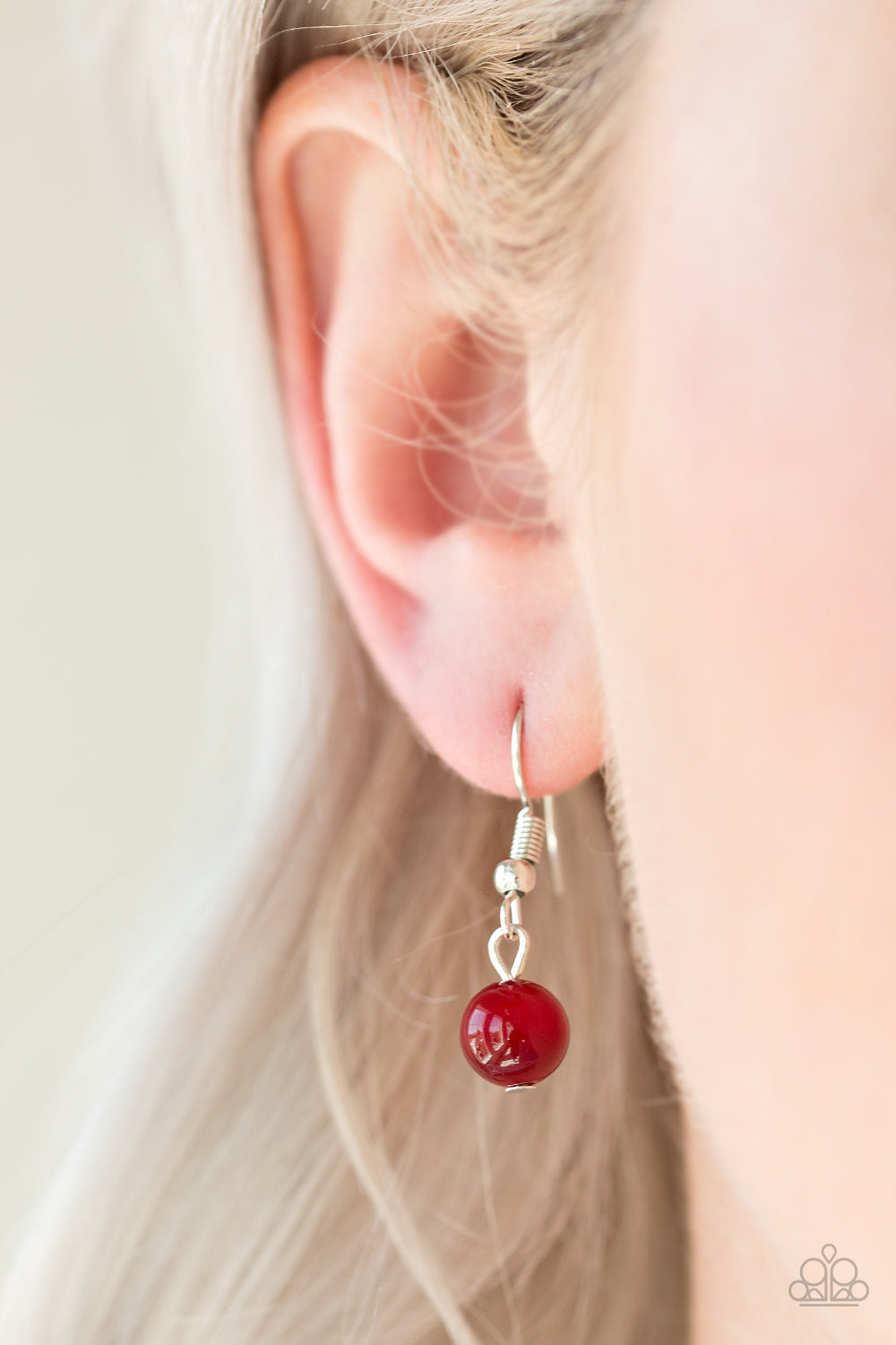 Paparazzi ♥ GLOW Down In History - Red ♥ Necklace