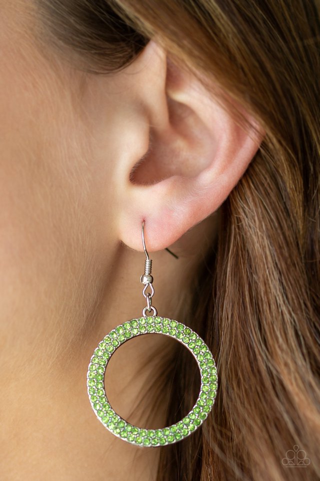 Paparazzi ♥ Bubbly Babe - Green ♥ Earrings