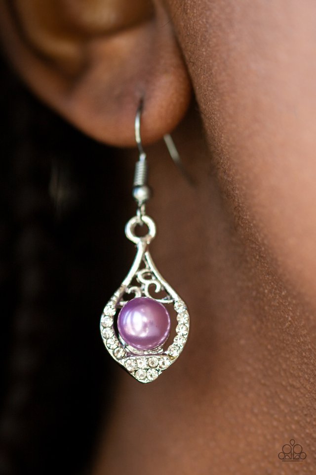 Paparazzi ♥ Westminster Waltz - Purple ♥ Earrings