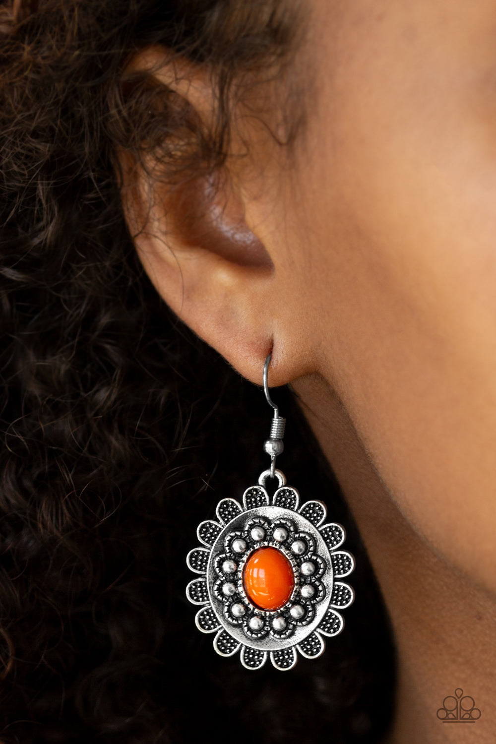 Paparazzi ♥ Summer Blooms - Orange ♥ Earrings