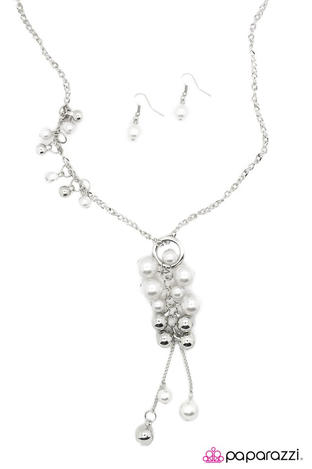Paparazzi ♥ Life Of The Party - White ♥ Necklace