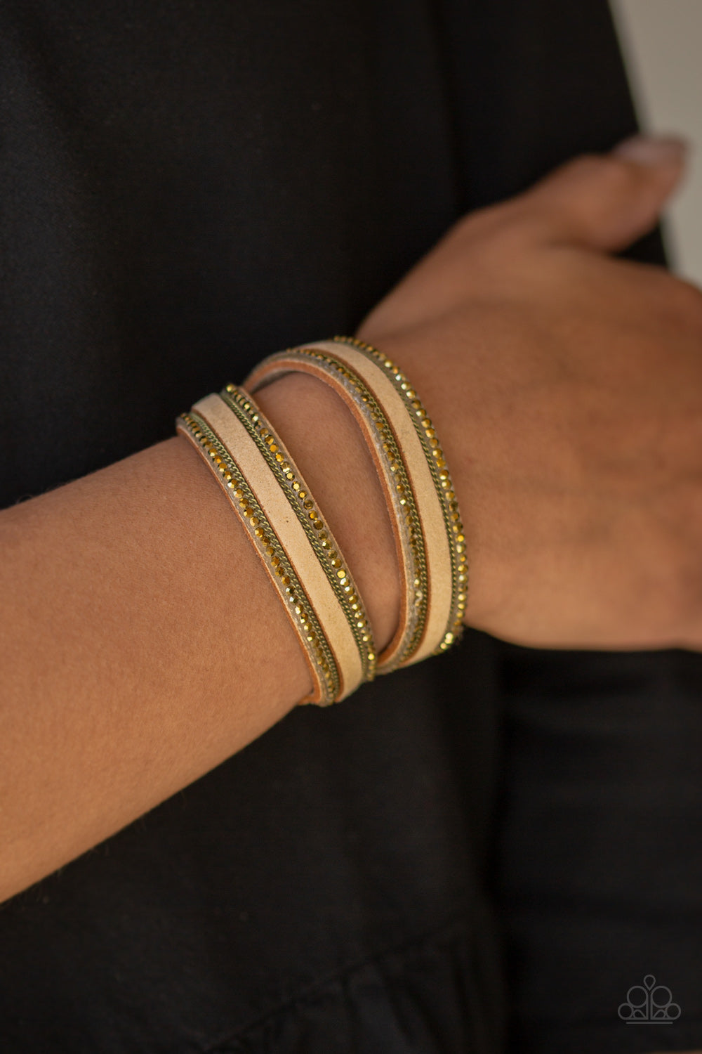 Paparazzi ♥ Going For Glam - Brass ♥ Bracelet