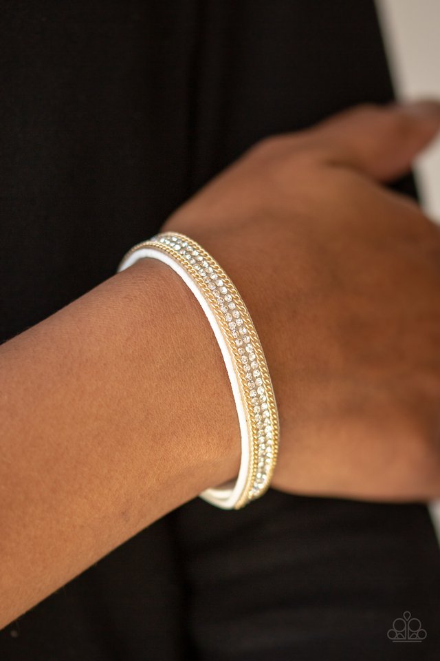 Paparazzi ♥ Babe Bling - White ♥ Bracelet