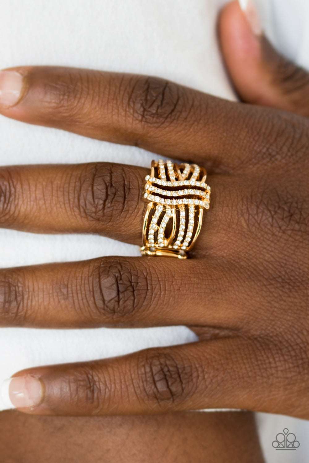 Paparazzi ♥ Showbiz Beauty - Gold ♥ Ring