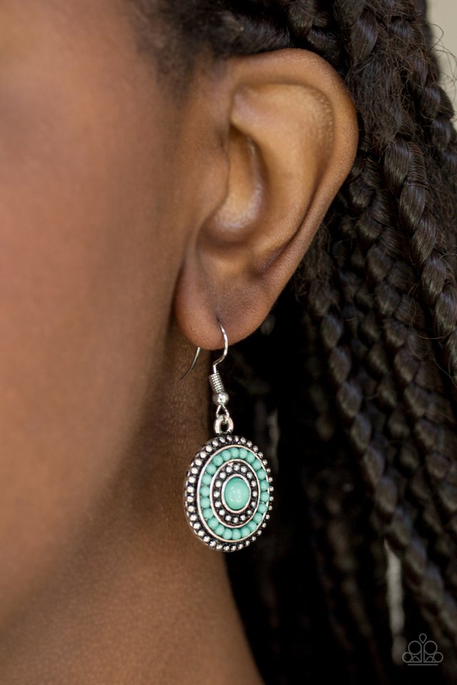 Paparazzi ♥ Rainbow Riviera - Green ♥ Earrings
