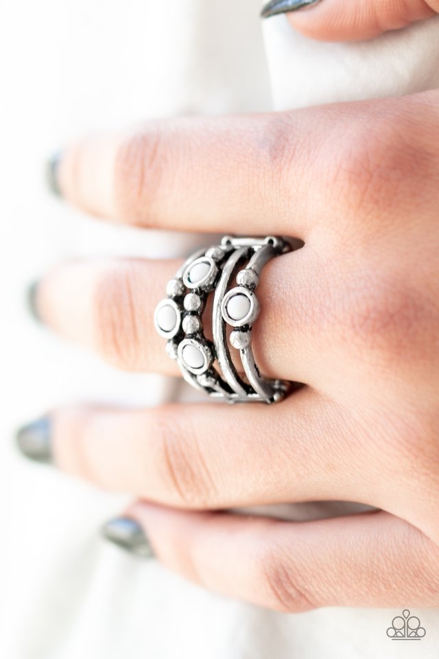 Paparazzi ♥ Beach House Party - White ♥ Ring