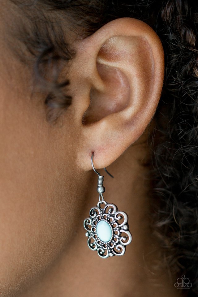 Paparazzi ♥ First and Foremost Flowers - Blue ♥ Earrings