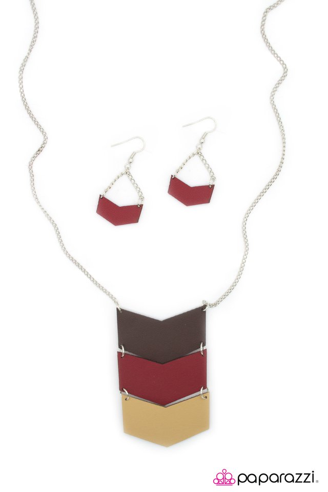 Paparazzi ♥ Third Times A Charm - Red ♥ Necklace