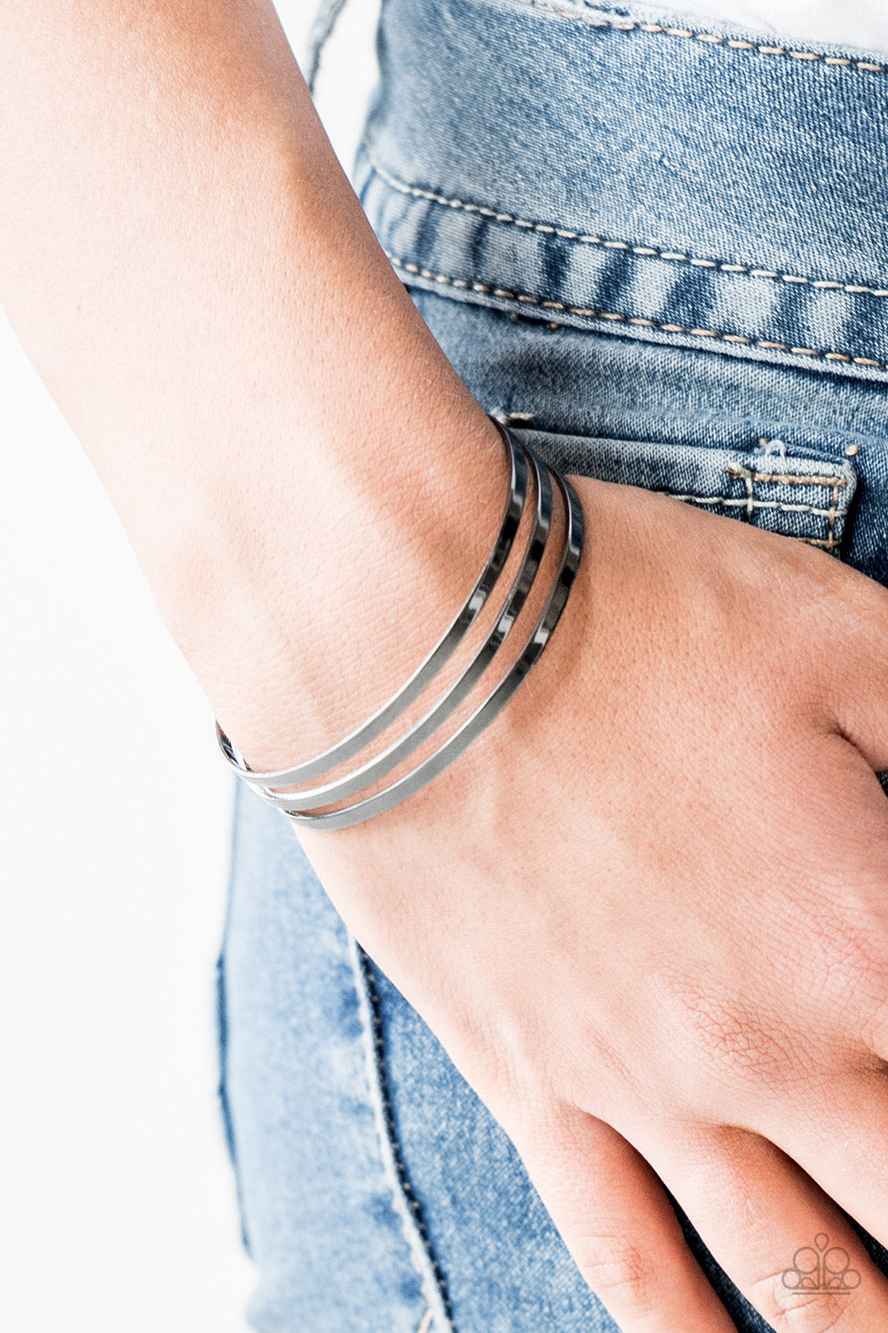 Paparazzi ♥ Street Sleek - Black ♥ Bracelet