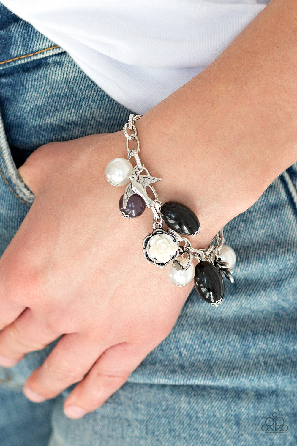 Paparazzi ♥ Love Doves - Black ♥ Bracelet