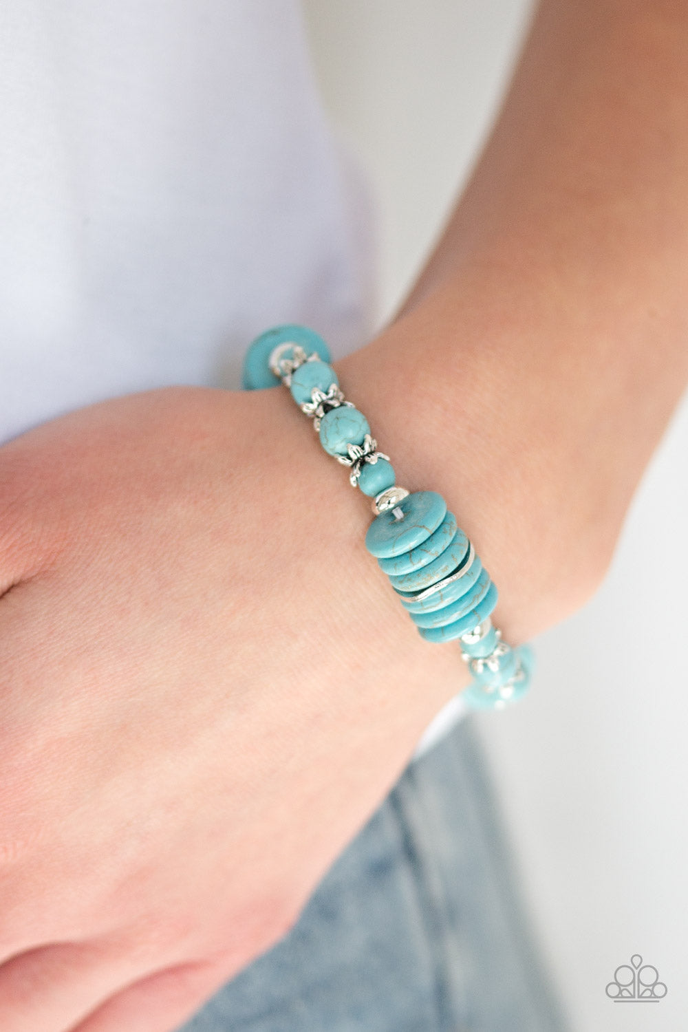Paparazzi ♥ Sagebrush Serenade - Blue ♥ Bracelet