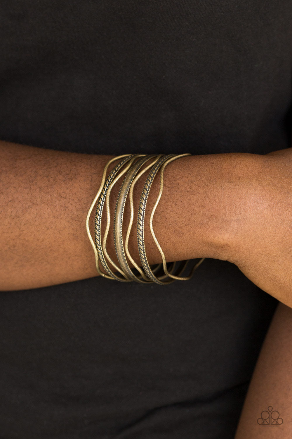 Paparazzi ♥ Zesty Zimbabwe - Brass ♥ Bracelet