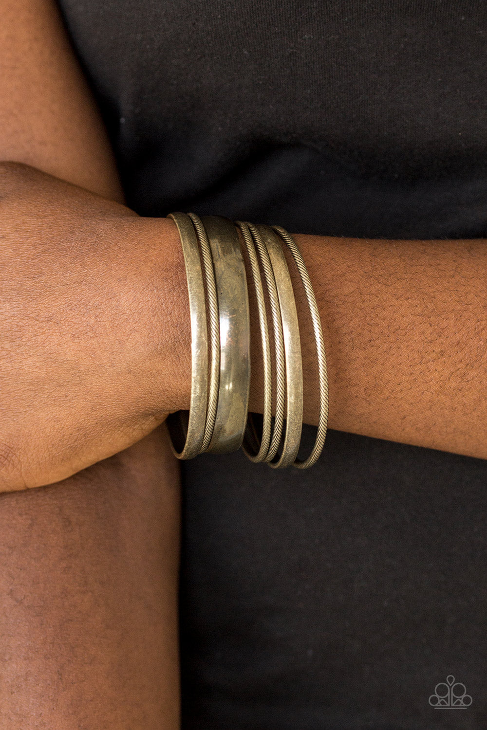 Paparazzi ♥ Sahara Shimmer - Brass ♥ Bracelet