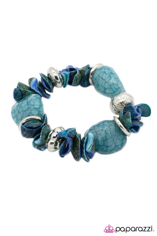 Paparazzi ♥ Shelling It Out - Blue ♥ Bracelet