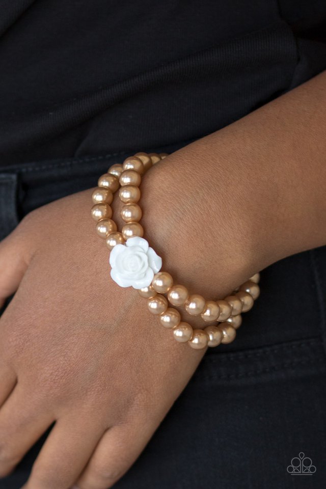 Paparazzi ♥ Posh and Posy - Brown ♥ Bracelet