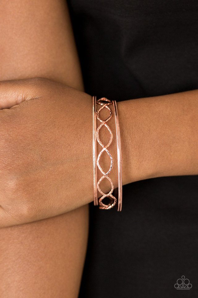 Paparazzi ♥ Metal Manic - Copper ♥ Bracelet