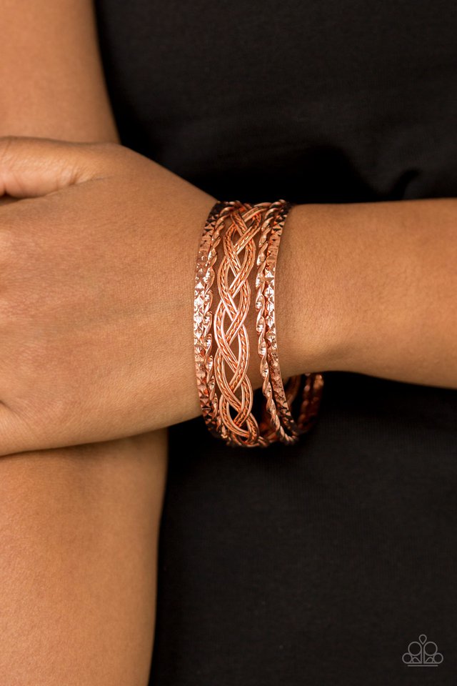 Paparazzi ♥ Straight Street - Copper ♥ Bracelet