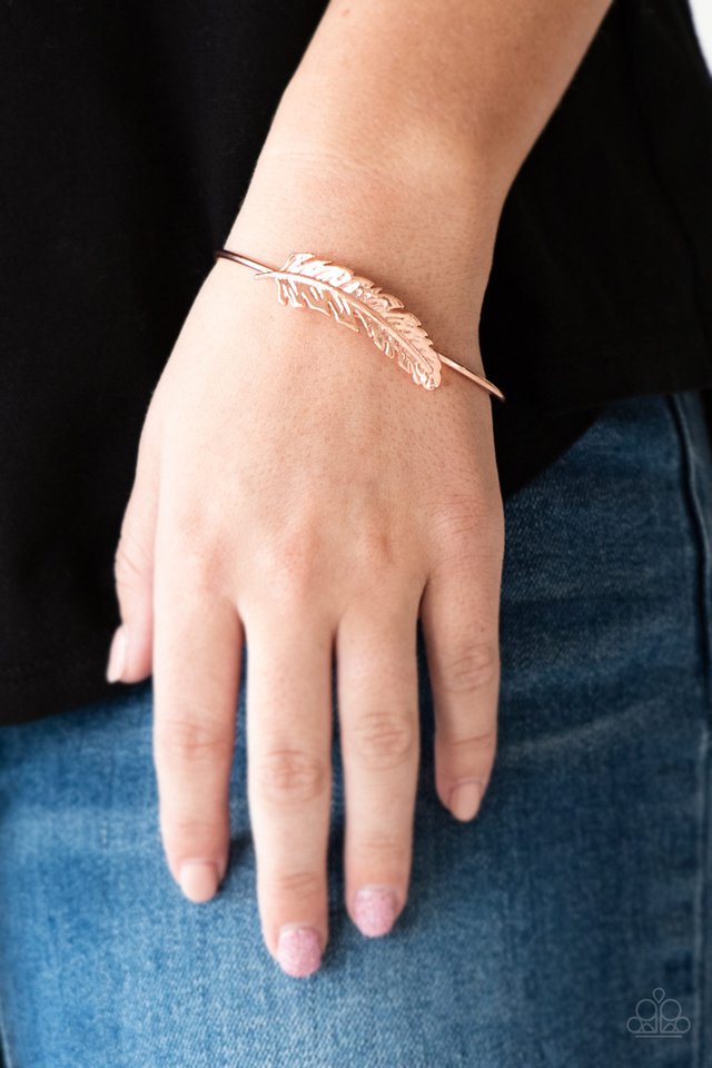 Paparazzi ♥ How Do You Like This FEATHER? - Copper ♥ Bracelet