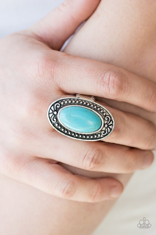 Paparazzi ♥ Mesa Meadows - Blue ♥ Ring