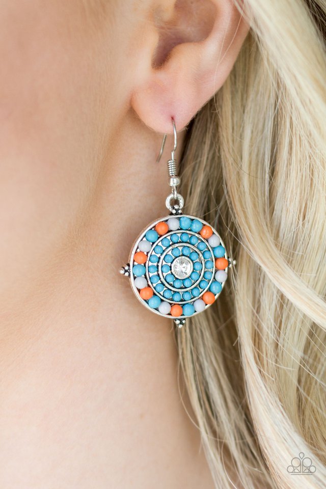 Paparazzi ♥ Caribbean Cruzin - Blue ♥ Earrings