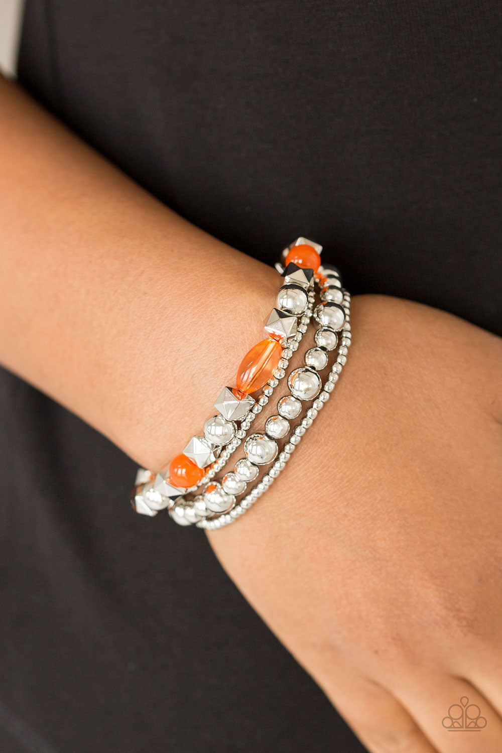 Paparazzi ♥ Babe-alicious - Orange ♥ Bracelet