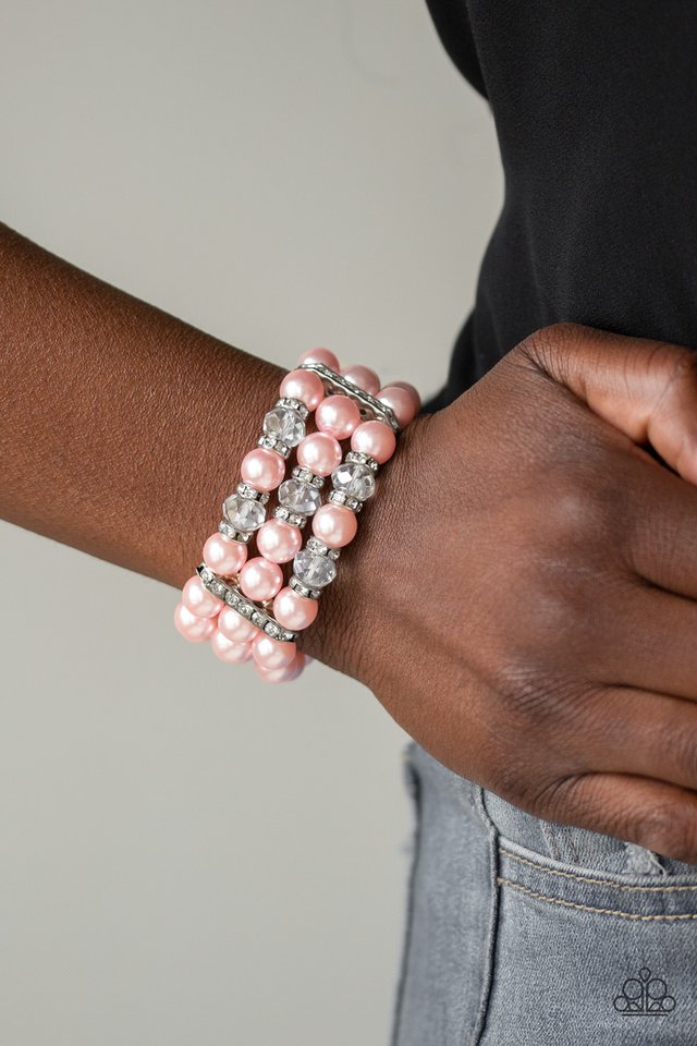 Paparazzi ♥ Undeniably Dapper - Pink ♥ Bracelet