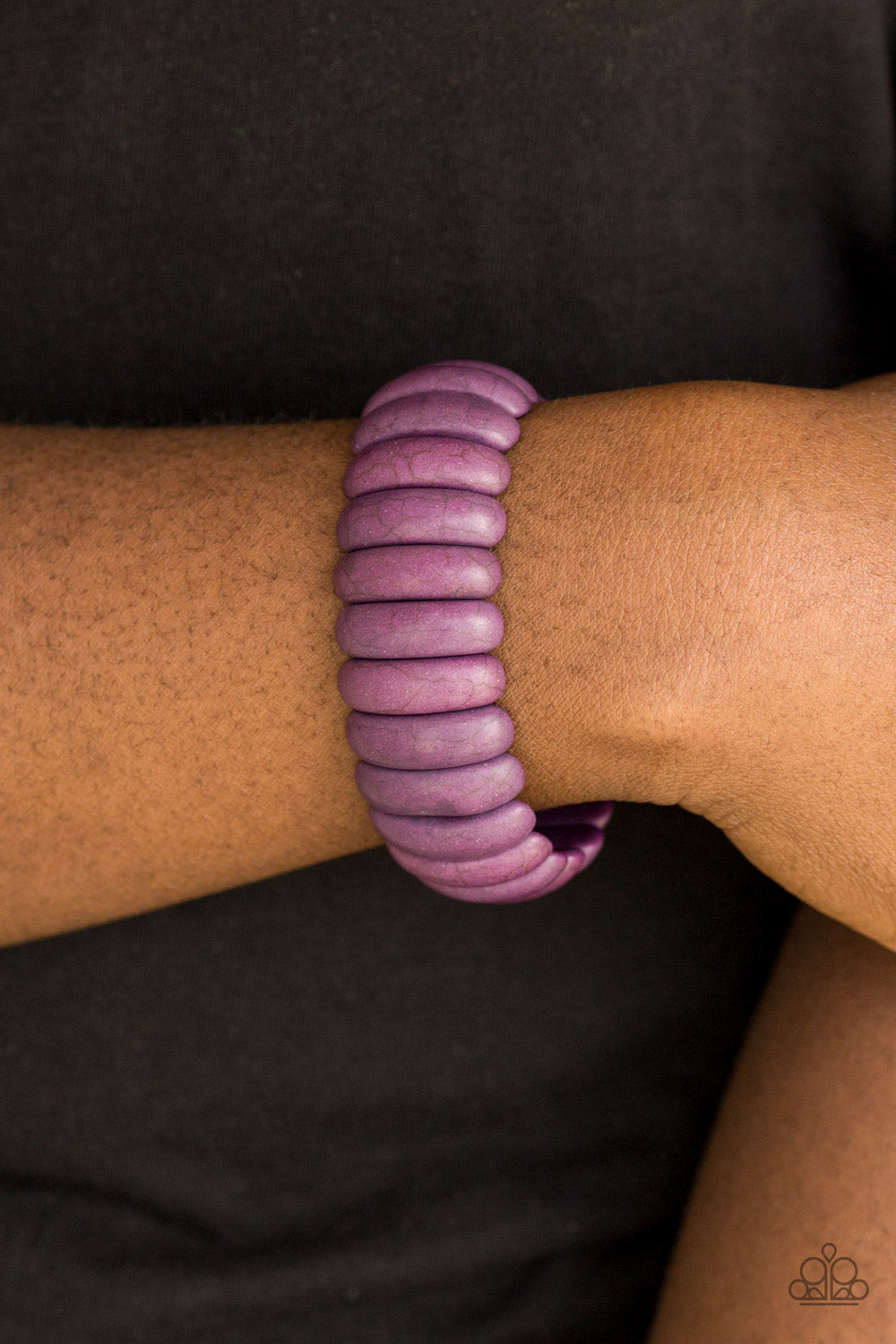 Paparazzi ♥ Peacefully Primal - Purple ♥ Bracelet