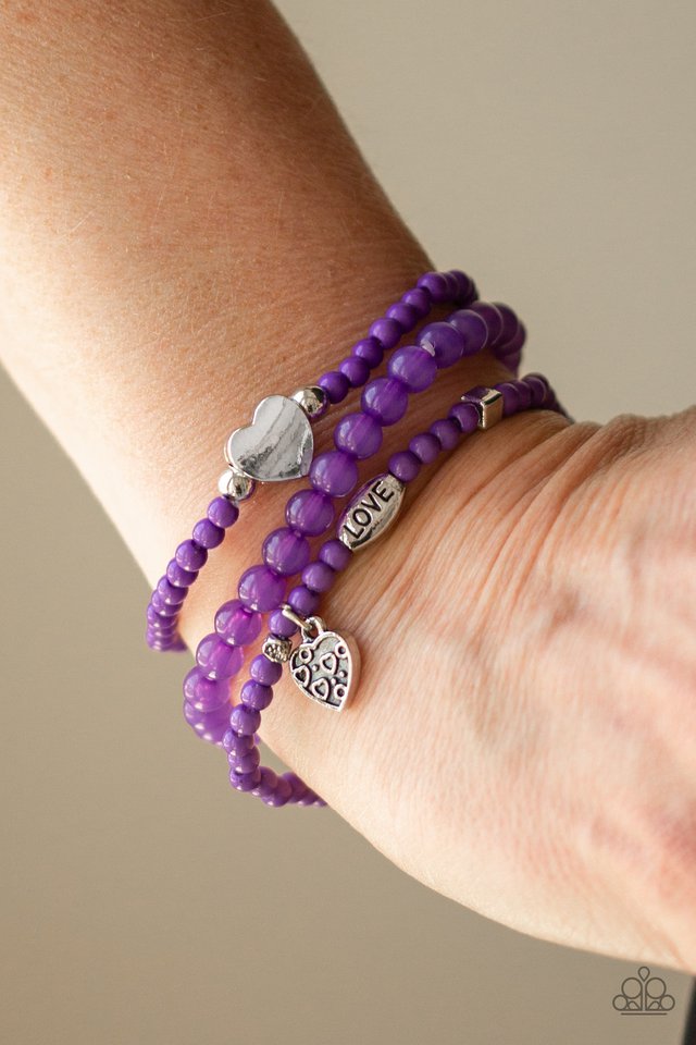 Paparazzi ♥ Really Romantic - Purple ♥ Bracelet