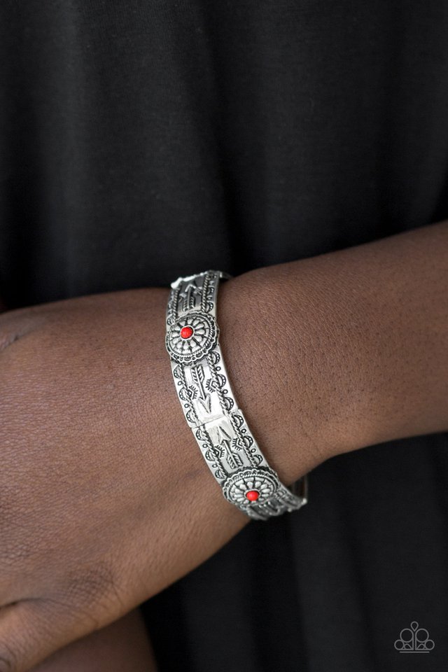 Paparazzi ♥ Southern Borders - Red ♥ Bracelet