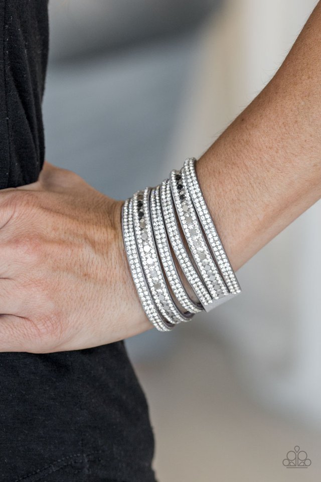 Paparazzi ♥ Rock Star Attitude - Silver ♥ Bracelet