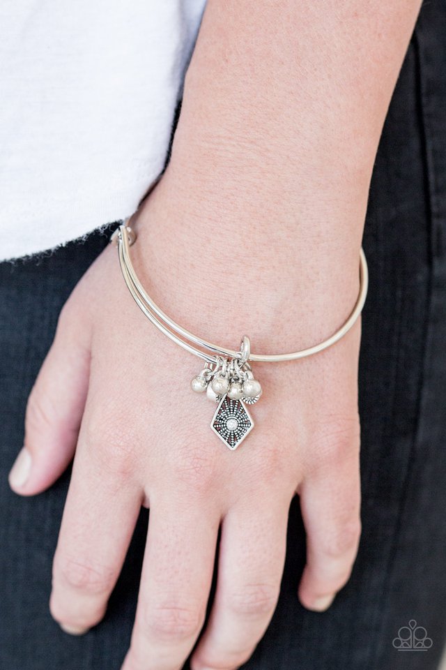 Paparazzi ♥ Treasure Charms - White ♥ Bracelet