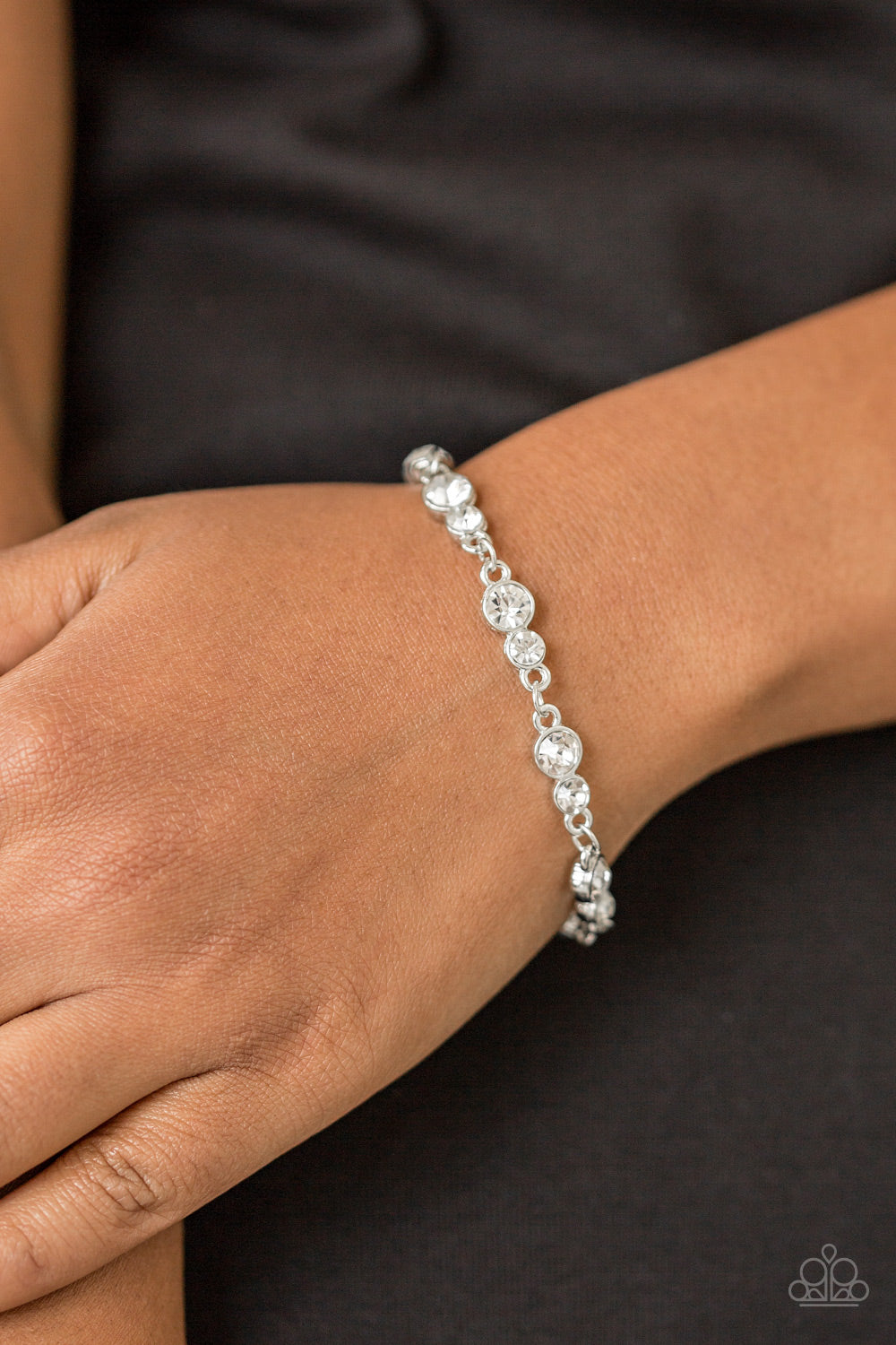 Paparazzi ♥ Twinkle Twinkle Little STARLET- White ♥ Bracelet