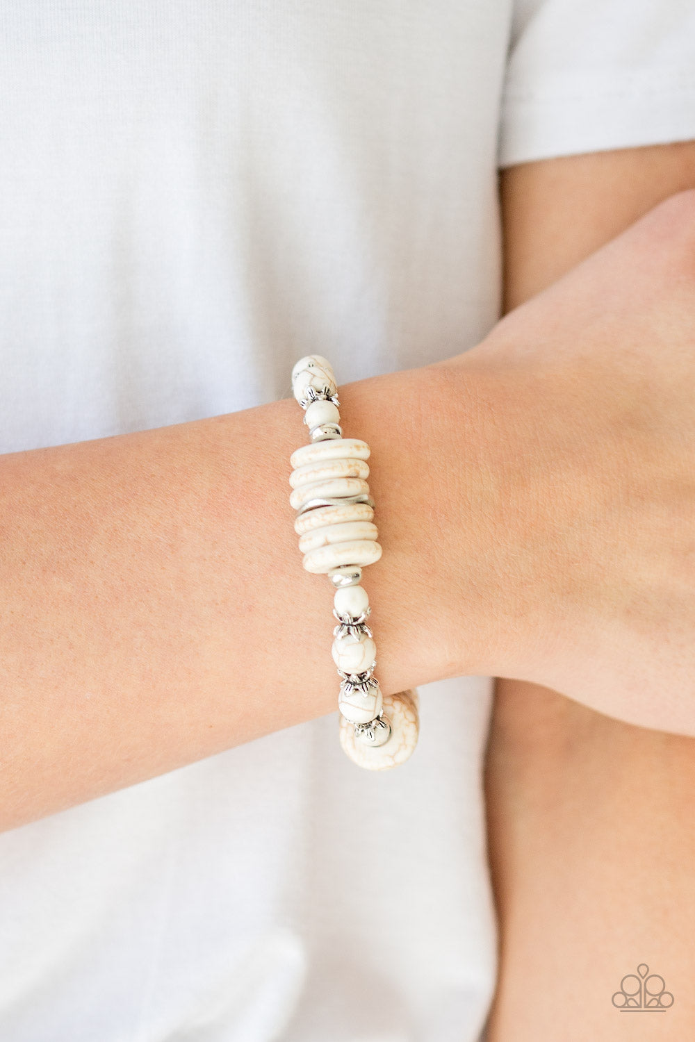 Paparazzi ♥ Sagebrush Serenade - White ♥ Bracelet