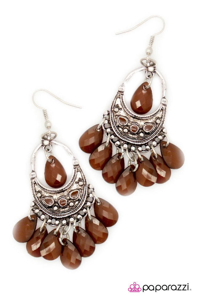 Paparazzi ♥ Oh, That Is Rich! - Brown ♥ Earrings