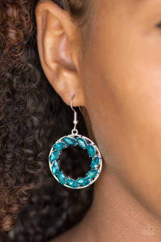 Paparazzi ♥ Global Glow - Blue ♥ Earrings