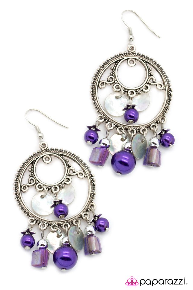 Paparazzi ♥ Time Is On Our Side - Purple ♥ Earrings