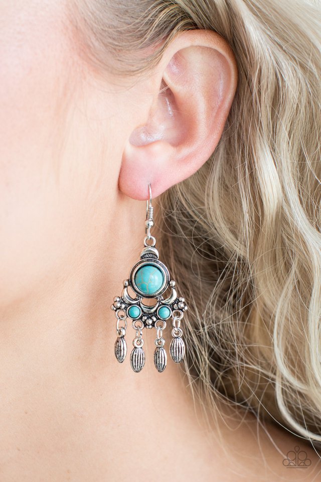 Paparazzi ♥ No Place Like HOMESTEAD - Blue ♥ Earrings