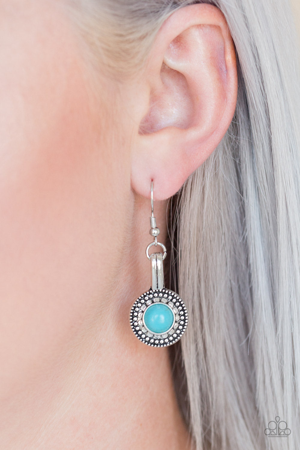 Paparazzi ♥ Simply Stagecoach - Blue ♥ Earrings