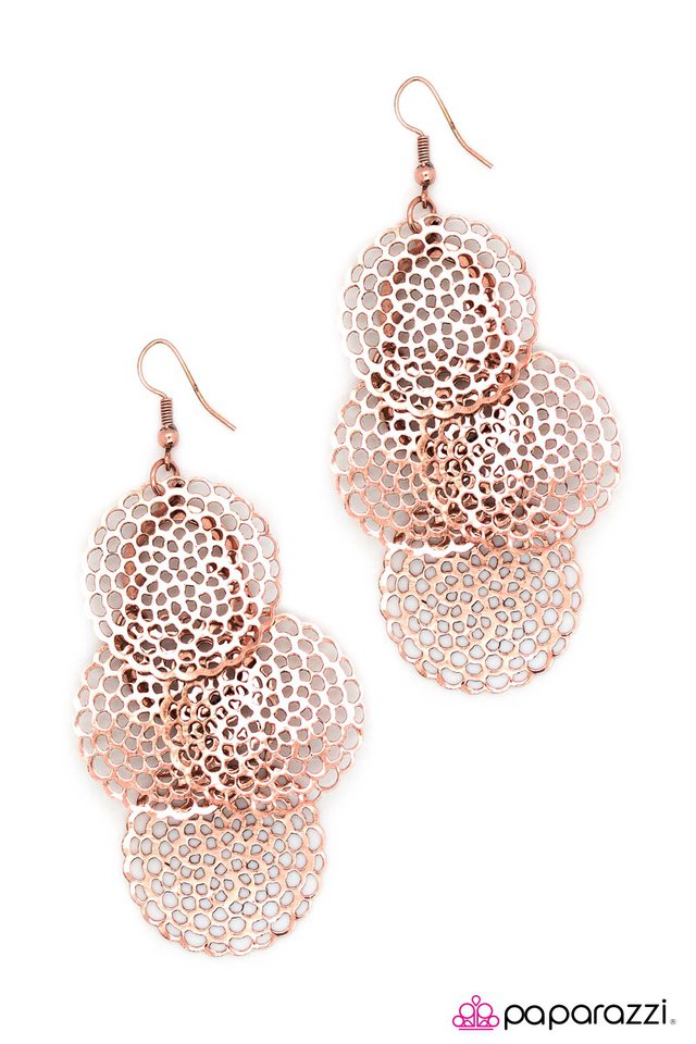 Paparazzi ♥ Penny Lane - Copper ♥ Earrings