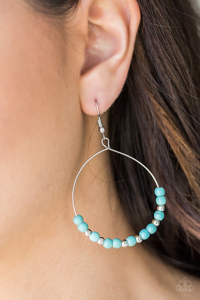 Paparazzi ♥ Stone Spa - Blue ♥ Earrings