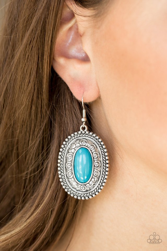 Paparazzi ♥ Haute Hacienda - Blue ♥ Earrings
