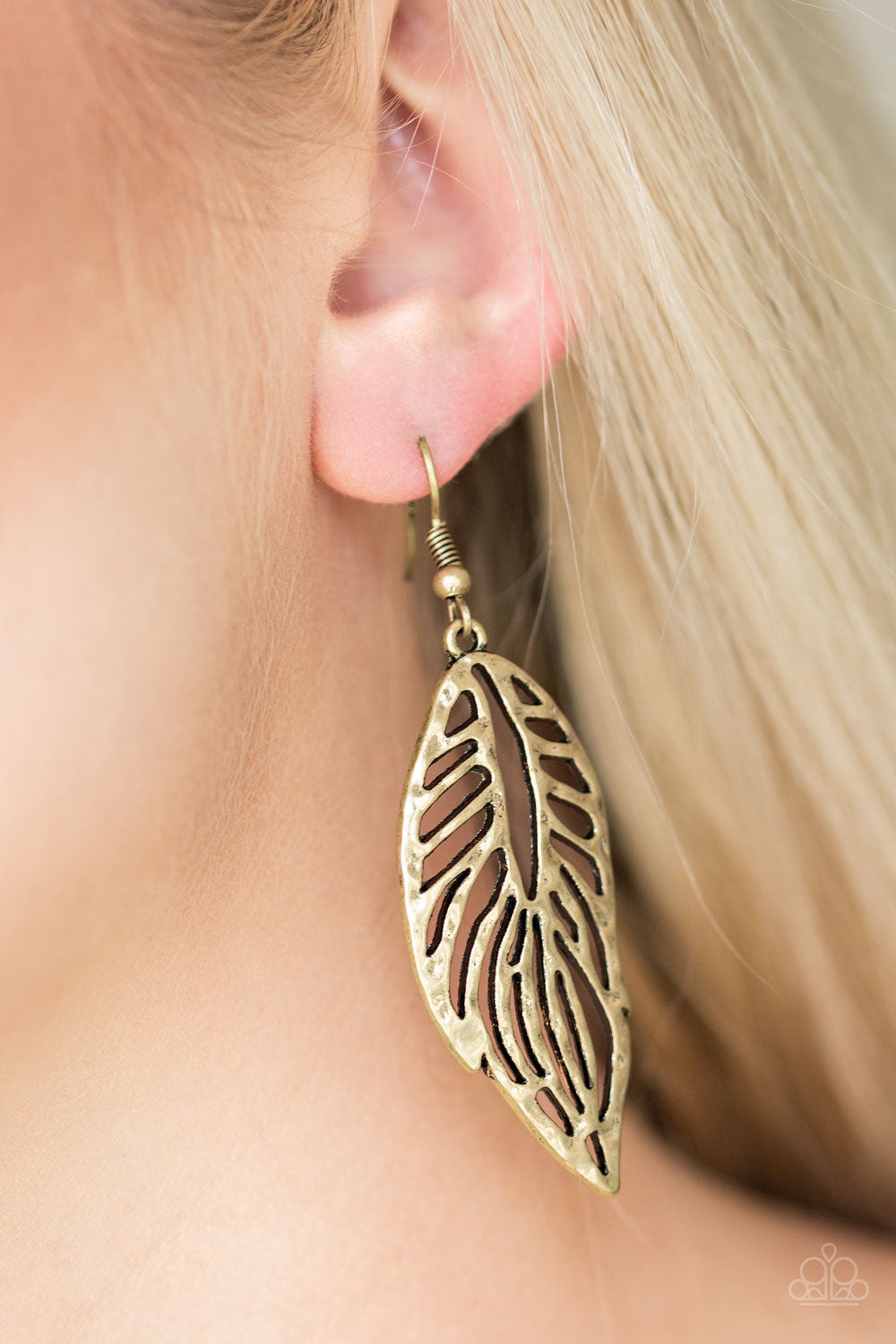 Paparazzi ♥ Come Home To Roost - Brass ♥ Earrings