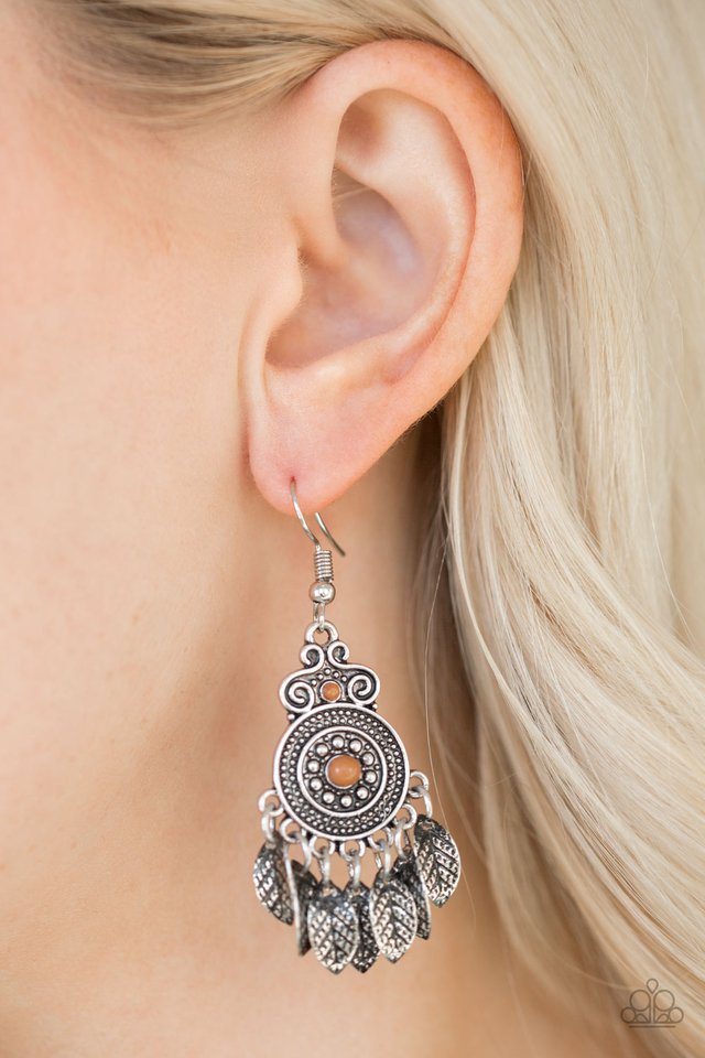 Paparazzi ♥ Lower East WILDSIDE - Brown ♥ Earrings
